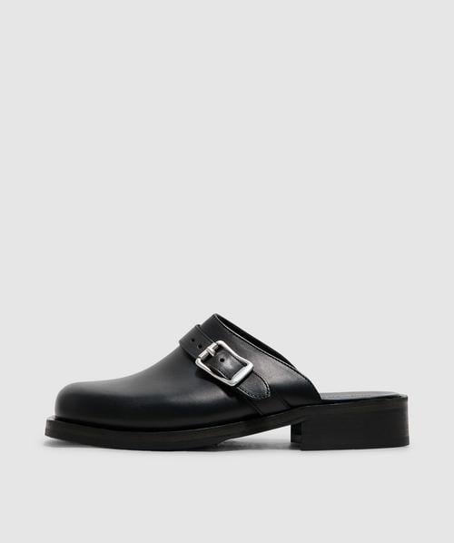 Our Legacy Reception shoe | GLAZED BLACK LEATHER | SEVENSTORE