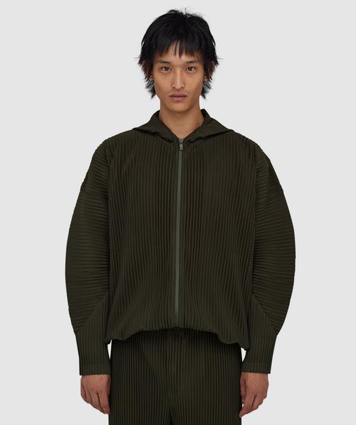 Homme Plissé Issey Miyake July pleats full zip hoodie | 47-SHADE