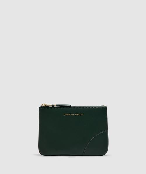 Comme des Garçons Wallet Sa3100 classic leather zip wallet | Green Comme des Garçons Wallet Sa3100 classic leather zip wallet | Green