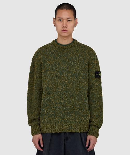トップス 80s STONE  TURTLENECK KNIT SWEATER Stone Island Turtleneck sweater | BLACK | SEVENSTORE