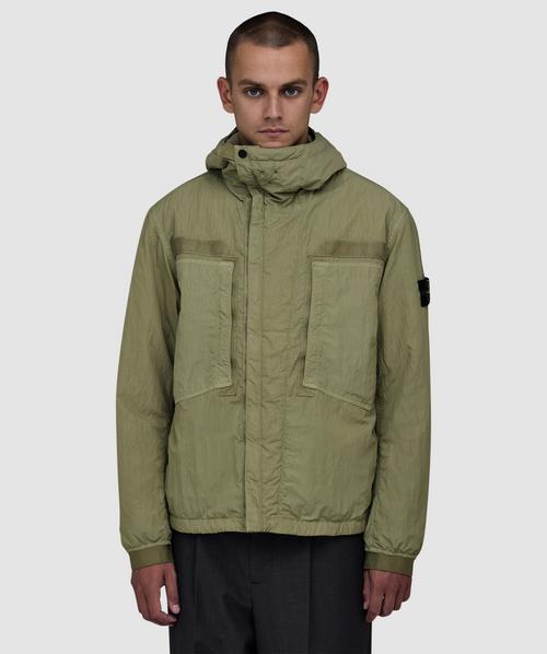 Stone Island Mercerised ripstop overshirt | MILITARY GREEN