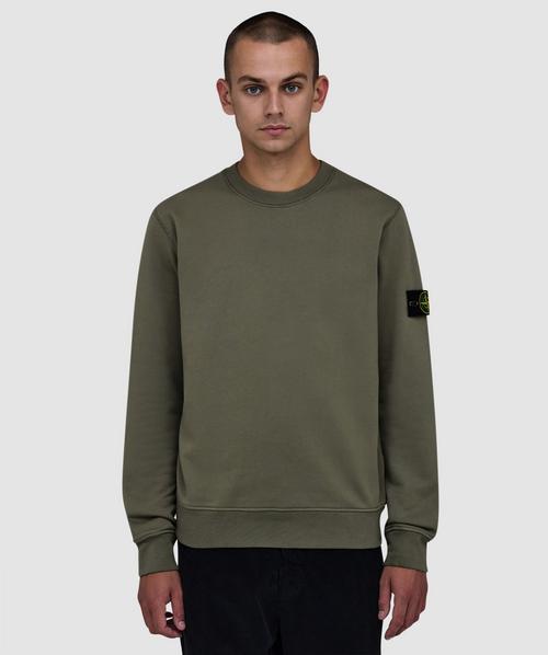 STONE ロゴワッペン Tシャツ カーキ QR鑑定済み Stone Island Central logo t-shirt | KHAKI | SEVENSTORE