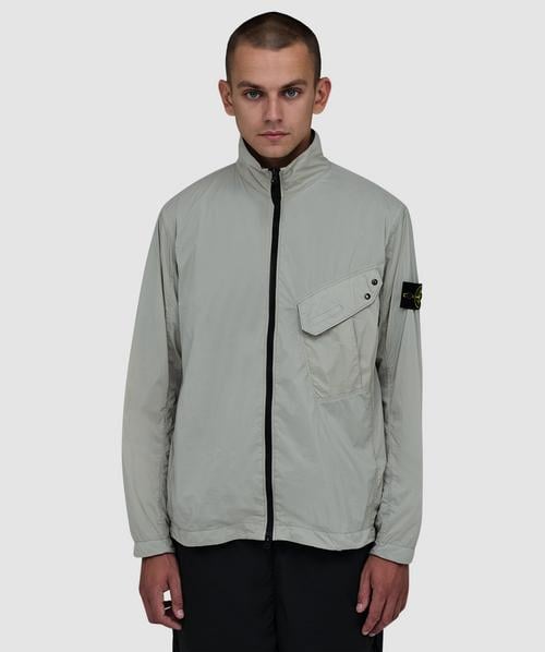 Stone Island Mercerised ripstop overshirt | DESERT | SEVENSTORE